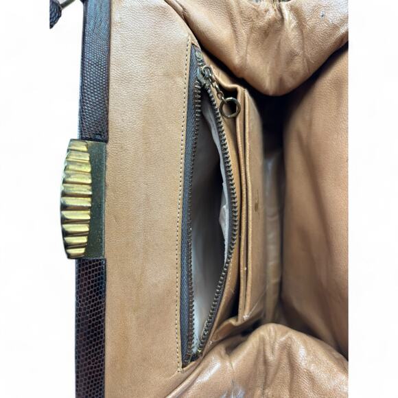 Vintage 1950s Lesco Genuine Alligator Leather Handbag - Picture 15 of 16